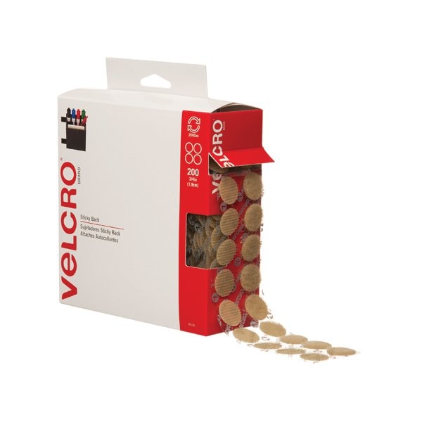 Velcro Brand 3/4'' Dots - Beige VELCRO Brand Tape - Combo Packs, 200PK BUY00021866 - main